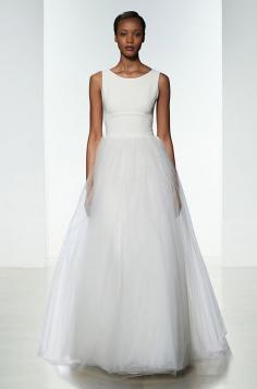 
                    
                        A simple chic wedding dress by Amsale, Spring 2016
                    
                