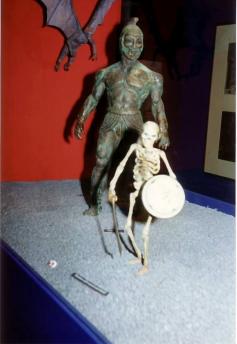 
                    
                        Three Stop Motion Models from " Jason and the Argonauts, " the Harpy, Talos, and a Skeleton Warrior.
                    
                