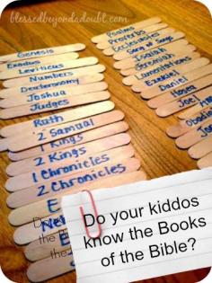 Super FUN way to learn the books of the bible! FREE printable books of the bible!