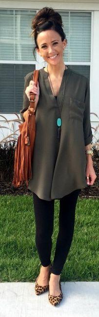 
                    
                        Khaki Oversized Blouse by Sequins & Things
                    
                