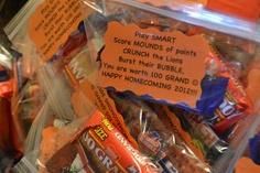 
                    
                        Candy treat bag: Play &amp;#34;Smart&amp;#34;, Score &amp;#34;Mounds&amp;#34; of Points, &amp;#34;Crunch&amp;#34; the Lions, &amp;#34;Burst&amp;#34; their bubble, you are worth &amp;#34;100 Grand&amp;#34;
                    
                