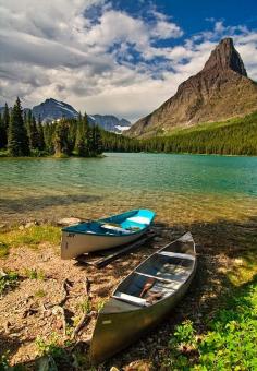 The Call of the Wild, Swiftcurrent Lake in Glacier National Park, Montana USA