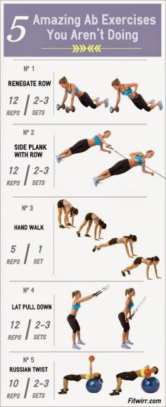 5 ab exercises to get a flat stomach