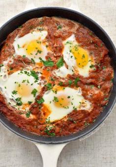 Eggs in Purgatory Recipe  #breakfast #food #healthyfood #healthybreakfast #Zaika http://zaikaofkensington.com/