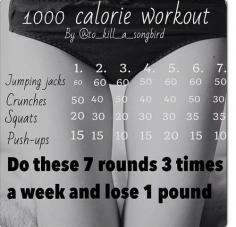 1000 calorie workout ( I am skeptical if it is 1000 calories but its something I can do at home so I will try it! #fitness #exercise