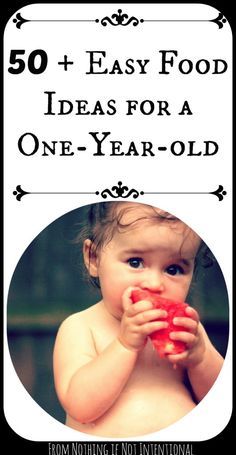 
                    
                        What does a one-year-old eat? Here are 50+ easy ideas!
                    
                