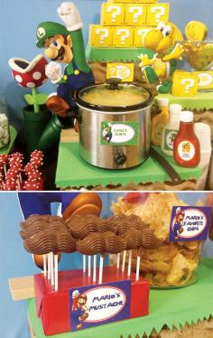 Clever Super Mario Brothers Party Ideas... I wanna have a mario party :)