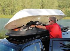 
                    
                        You can attach the Car Top Carrier Dinghy on the existing rooftop of your car which can double as a 8′-long, two-person dinghy whenever required.
                    
                