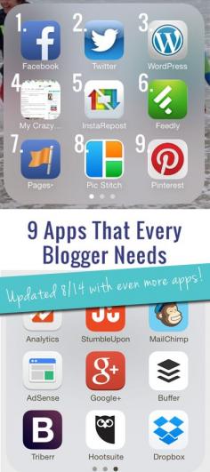 The 9 Must-Have Apps for Bloggers (updated to include 9 MORE apps!)