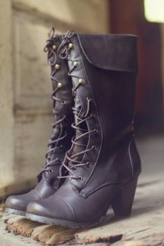 Lace up boots... I am a leather boot freak