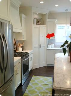 double-door kitchen pantry