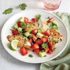Chicken Cutlets with Strawberry-Avocado Salsa Recipe | Cooking Light