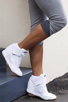 have a pair already, but would LOVE classic white ones. | See more about nike wedge sneakers, nike sneaker wedges and nike wedges.