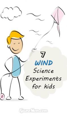 7 fun wind science experiments that are easy to do at home with kids. Cool STEM activities for kids from preschool to kindergarten to school age. They are also great ideas for school science project.