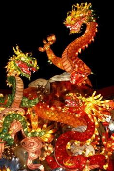 Nagasaki Lantern Festival, Japan... Dad loved oriental dragons