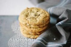 Soft and chewy Milk chocolate chip cookies with a pinch of sea salt