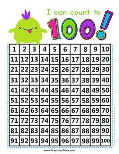 
                    
                        Free!  A simple yet adorable monster theme hundreds chart for your children to count with.
                    
                