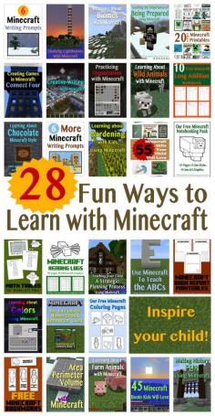 
                    
                        Learning with Minecraft - 28 Ideas to make learning fun!
                    
                