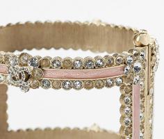 Open-worked metal and resin cuff... - CHANEL