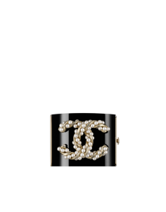 Resin cuff embellished with a glass... - CHANEL