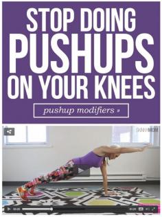 
                    
                        It's time to get up off your knees and try these 4 pushup variations!
                    
                