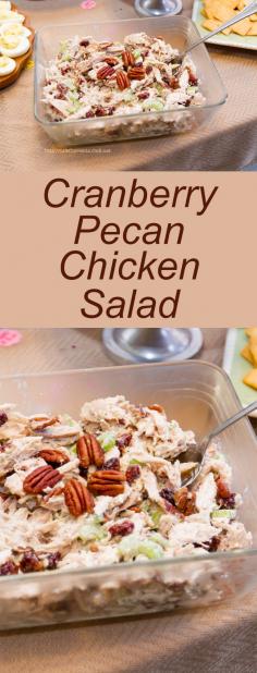 Cranberry Pecan Chicken Salad - substitute may on with greek yogurt?