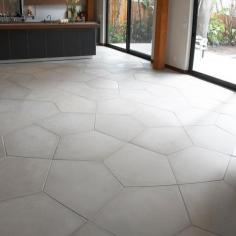 ann sacks' penta floor tile, oversized tiles that look like concrete