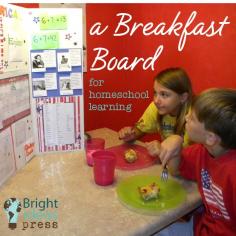 Breakfast Boards for Homeschool Learning