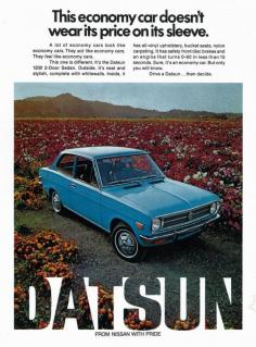 
                    
                        1972 Datsun 1200.
                    
                