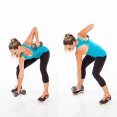Core Exercises with Weights: Bow and Arrow Squat Pull - Abs Workout Plan: 6 Weight Exercises to Get a Six-Pack - Shape Magazine