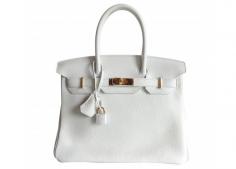 Hermes 30cm Birkin Bag  White with Gold Hardware Never Carried Perfect!