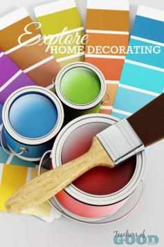 Explore Home Decorating - Part of the 31 Days of Exploring Free Afternoon Activities - a collection of hands-on activities and crafts that open up the world of education through design and DIY ideas. | www.teachersofgoodthings.com