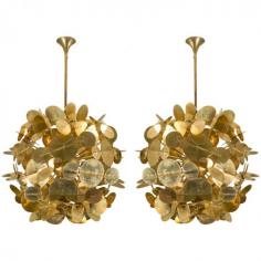 Spectacular Pair of Chandeliers | From a unique collection of antique and modern chandeliers and pendants  at https://www.1stdibs.com/furniture/lighting/chandeliers-pendant-lights/