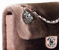 Orylag fur and lambskin flap bag... - CHANEL