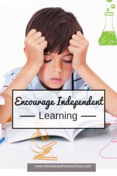 Encourage your children to learn independently! #homeschool