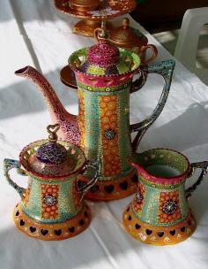 Gypsy style coffee set