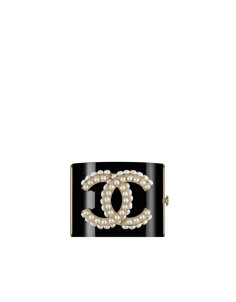 Cuff in resin with a CC signature... - CHANEL