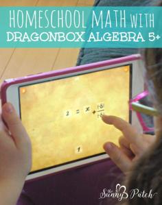 DragonBox Algebra 5+ for homeschool math fun. Teaching basic algebra is easy with this app!