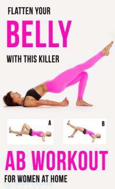 
                    
                        flatten you belly with this killer #ab_workouts for women at home. click here for more health and fitness tips : www.webhealthjour...
                    
                