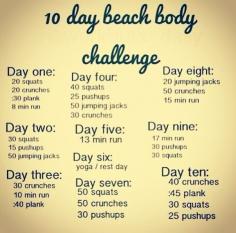 10 day workout challenge