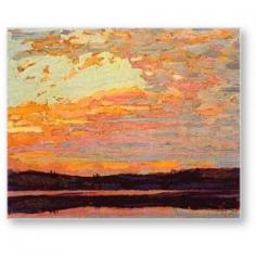 
                    
                        Tom Thomson -Sunset Sky.
                    
                