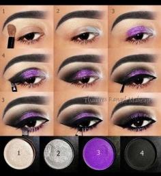 Purple eye makeup