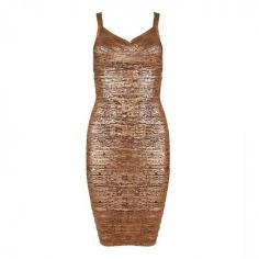 
                    
                        Starry Copper Color Strap Bandage Dress   � from www.starry97.com/...
                    
                