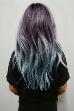 Image via We Heart It https://weheartit.com/entry/171770567 #bohemian #boho #dye #fashion #girl #grunge #hair #longhair #pastel #style