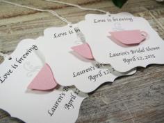 
                    
                        Bridal shower favor tags Love is brewing by WildSugarberries
                    
                