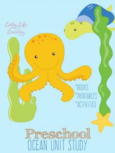 Santhom  Books, activities and printables to put together your ow preschool ocean unit study