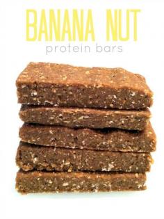 
                    
                        No-Bake Banana Nut Protein Bars -- easy to whip up, vegan, no added sugar. Hummusapien.com
                    
                