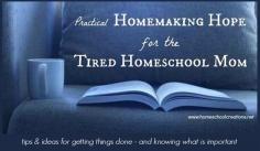 
                    
                        practical advice for the tired homeschool mom (because let's face it - balancing it all can be tough!)
                    
                
