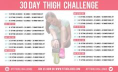 30 Day Thigh Challenge - Fitgirlcode - Community for fit and healthy women. Unlocking your personal code to a healthy lifestyle.