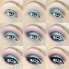 Soft color eye shadow